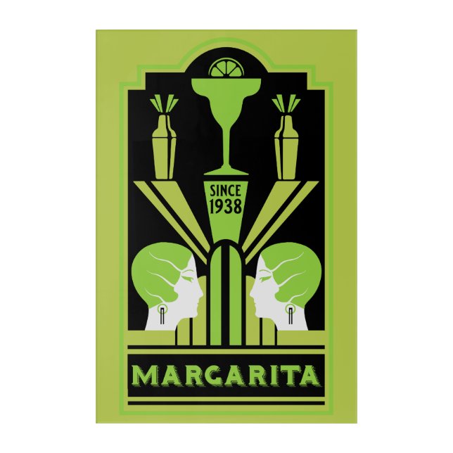  Margarita Art Deco Cocktail (Front)
