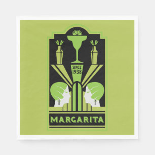 Margarita Art Deco Cocktail Napkins