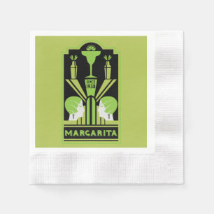 Margarita Art Deco Cocktail Napkins