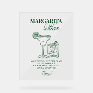 Margarita Bar Acrylic Sign