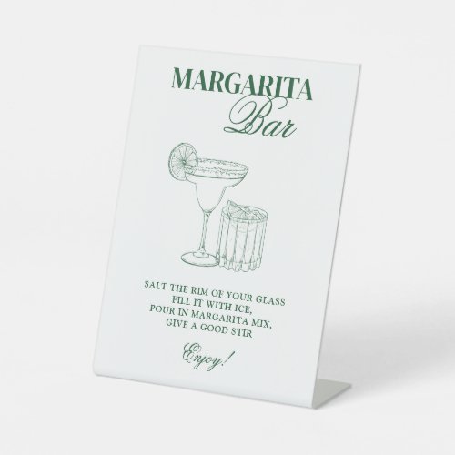 Margarita Bar Pedestal Sign