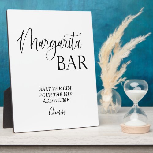 Margarita Bar wedding sign Tabletop Plaque 