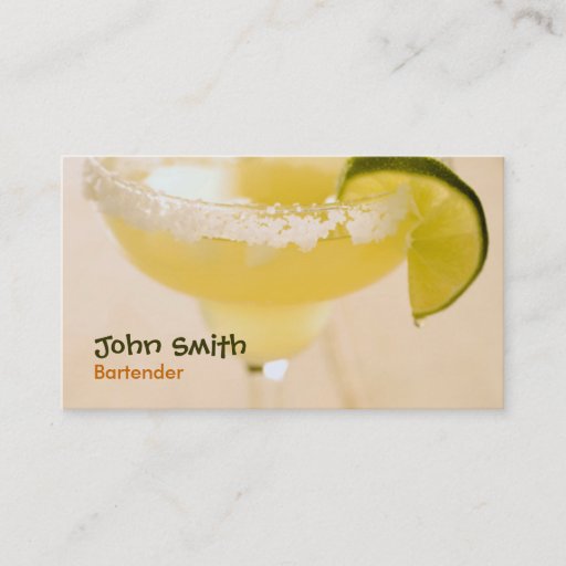 Customizable Margarita Bartender Business Card