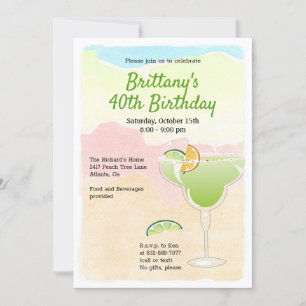 Margarita Birthday Party Invitation