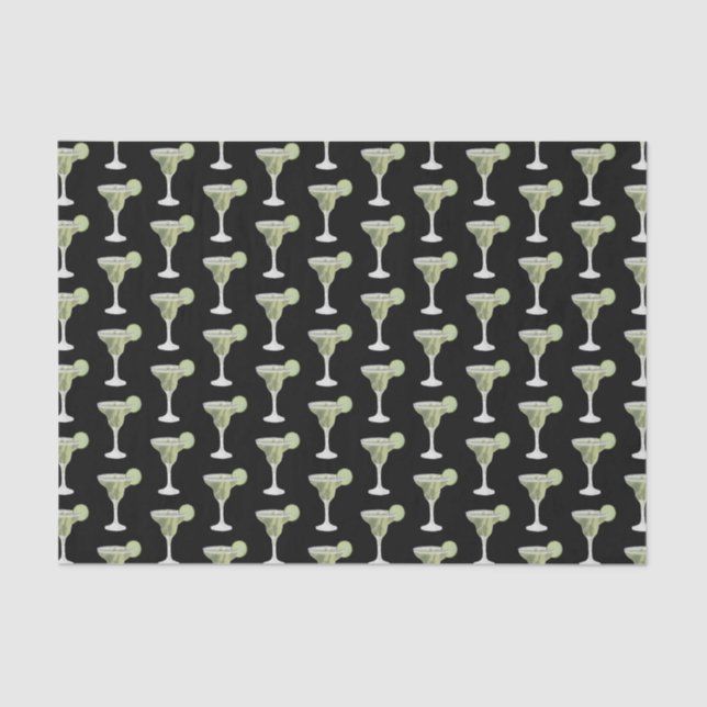 Margarita Black Tissue Paper (Front)