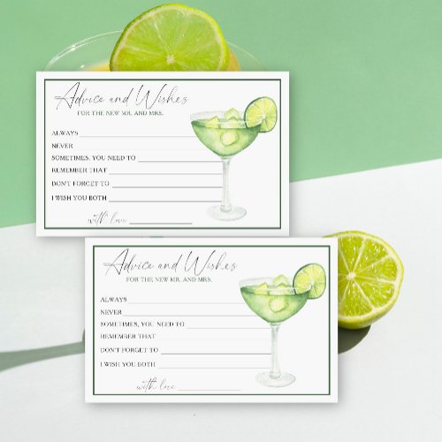 Margarita Bridal Shower Advice and Wishes