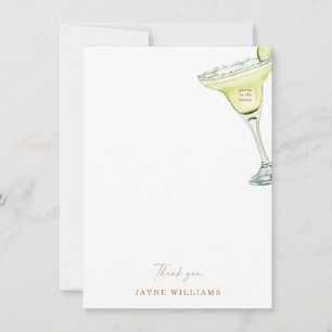 Margarita Bridal Shower Thank You Invitation