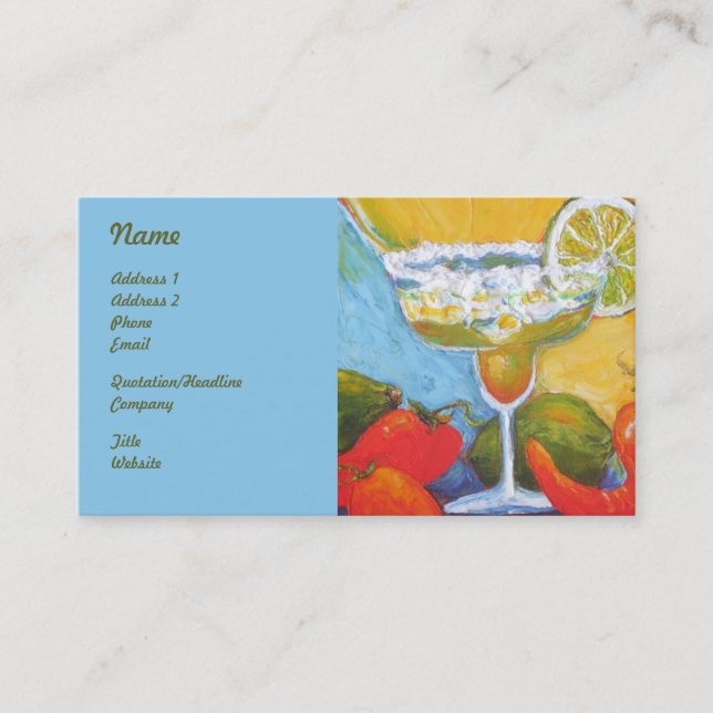Margarita Business Cards (Front)