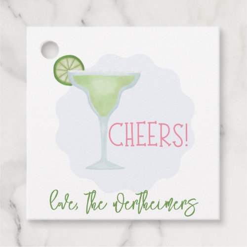 Margarita Cheers Favor Tags