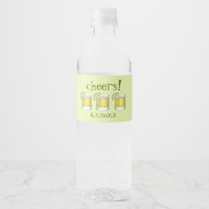 Margarita Cocktail 21st Birthday Bachelorette Water Bottle Label