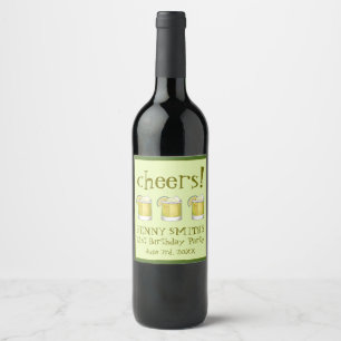 Margarita Cocktail 21st Birthday Bachelorette Wine Label
