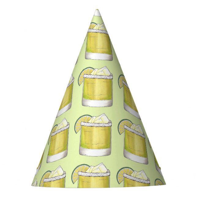 Margarita Cocktail Bachelorette Cinco de Mayo Party Hat (Front)