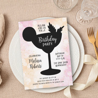 Margarita Cocktail Birthday Party Invitation