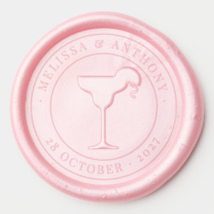 Margarita Cocktail Bridal Shower & Bachelorette Wax Seal Sticker