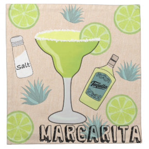 Margarita Cocktail Cloth Napkin