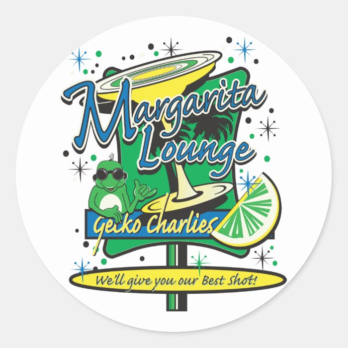 Margarita Cocktail Lounge Sticker