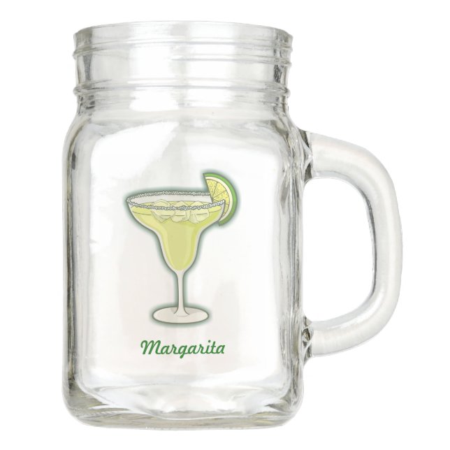 Margarita Cocktail Mason Jar (Front)