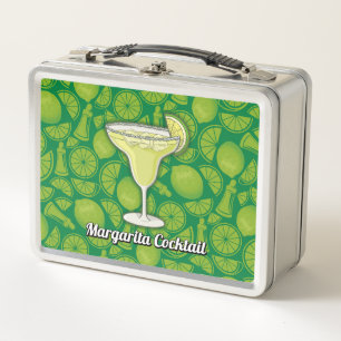 Margarita Cocktail Metal Lunch Box