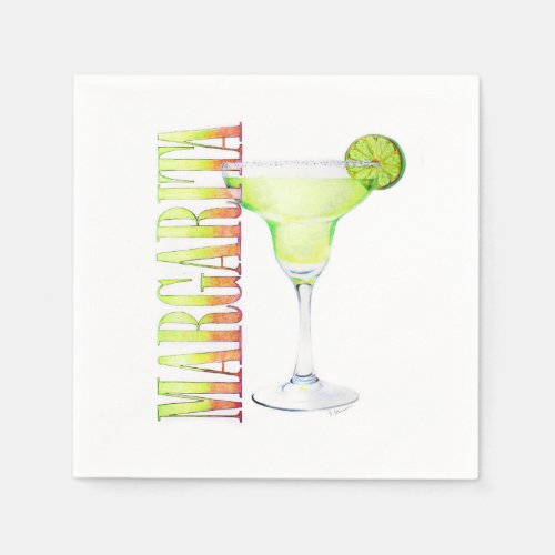 Margarita Cocktail Napkin