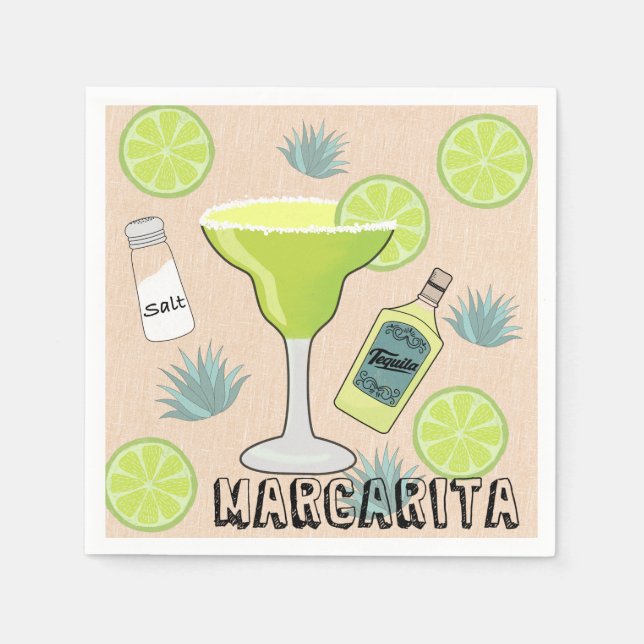 Margarita Cocktail Napkins (Front)