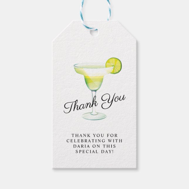 Margarita Cocktail Party Gift Tags (Front)