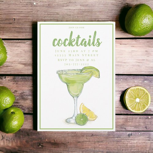 Margarita Cocktail Party  Invitation