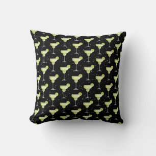 Margarita Cocktail Pattern Throw Pillow
