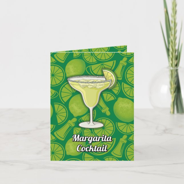 Margarita Cocktail Recipe Card (Front)