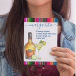 Margarita Cocktail Recipe Watercolor Postcard<br><div class="desc">This design was created though digital art. It may be personalized in the area provided by changing the photo and/or text. Or it can be customized by choosing the click to customize further option and delete or change the color the background, add text, change the text color or style, or...</div>