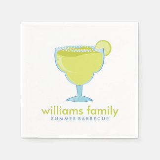 Margarita Cocktail Summer Party Paper Napkins