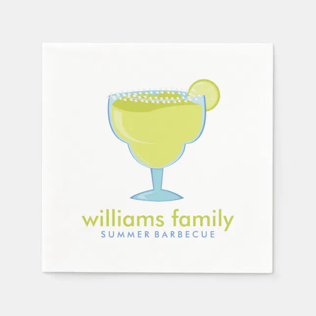 Margarita Cocktail Summer Party Paper Napkins Zazzle