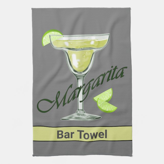 Margarita Custom Bar Kitchen Towel (Vertical)