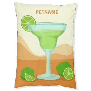 “Margarita” custom name dog beds
