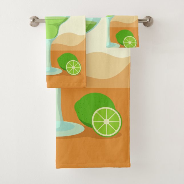 “Margarita” custom name towel set (Insitu)