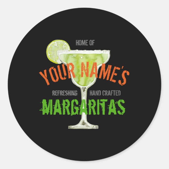 Margarita D T Shirt  Classic Round Sticker (Front)