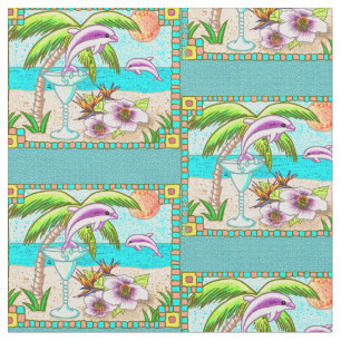 Margarita Dolphin Splash Fabric