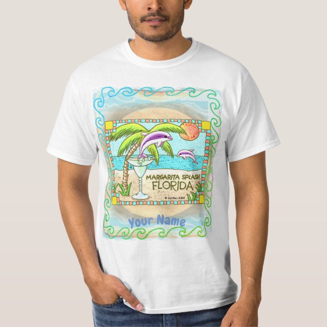 Margarita Dolphin  t-shirt (Front)