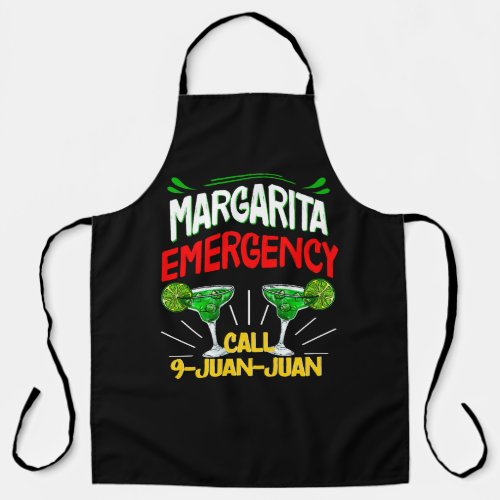 Margarita Emergency Call 9 Juan Juan Apron