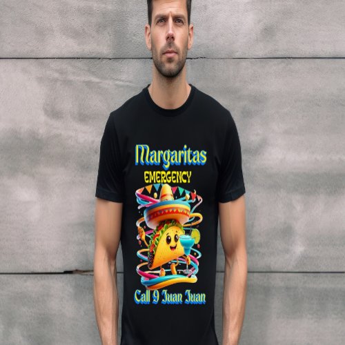 Margarita Emergency Sombrero_Wearing Octopus T_Shirt