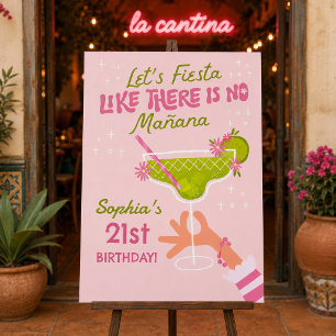 Margarita Fiesta Adult Birthday Party Foam Board