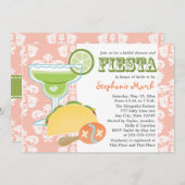 Margarita Fiesta Bridal Shower Invitations Pink (Front/Back)