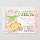 Margarita Fiesta Bridal Shower Invitations Pink