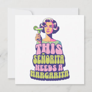 Margarita Fiesta Cocktail Party Celebration Invitation