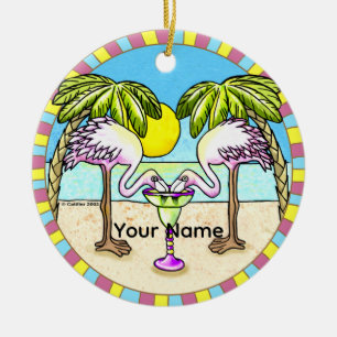 Margarita Flamingo  Ornament