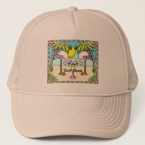 Margarita Flamingo Trucker Hat