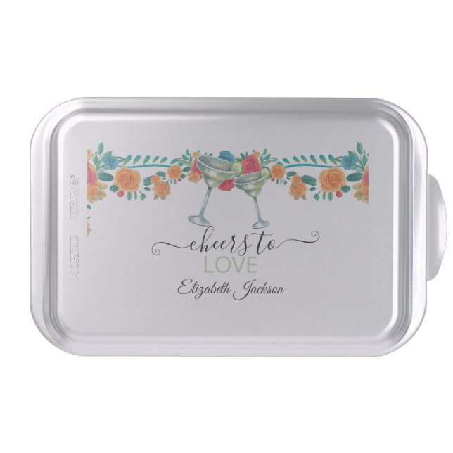 Margarita Flowers Mexican Fiesta  Cake Pan (Front)