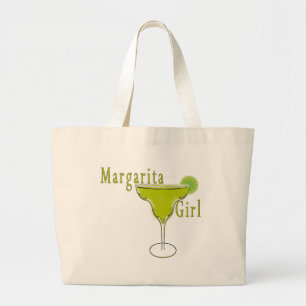 Margarita Girl T-shirt Large Tote Bag