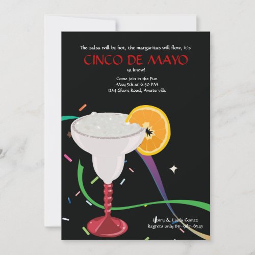 Margarita Glass Party Invitation