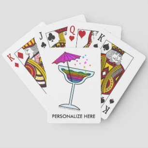 MARGARITA GLASS POKER CARDS