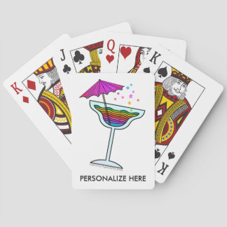 MARGARITA GLASS POKER CARDS